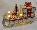 6-light LED Santa Sleigh With Advent Calendar