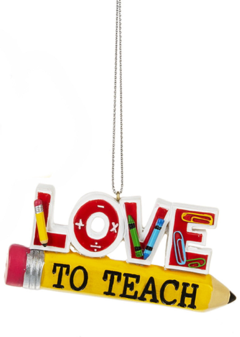 Love to Teach Ornament - The Country Christmas Loft