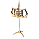 Music Stand Ornament - Gold - 3.5 Inch