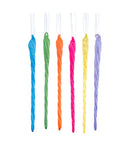 Glass Glow In The Dark Glittered Icicle Ornament -