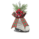 Floral Ice Skate Ornament -
