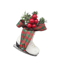 Floral Ice Skate Ornament -
