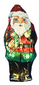 Foil Wrapped 1 Ounce Christmas Chocolate Figures - Santa Claus