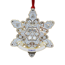 Sparkling Snowflake Collectible Brass Ornament