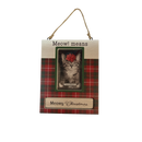 Pet Photo Frame Ornament - Meow! Means Meowy Christmas