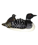 Loon With Baby Ornament - Christmas >> Ornaments >> Birds - by Cobane Studio