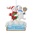Hanukkah Snowmen Ornament - Christmas >> Ornaments >> Snowmen - by Kurt Adler