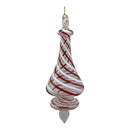 Peppermint Striped Cone Glass Ornament - Egyptian Glass - by Egyptian Museum - view 3
