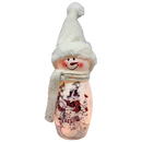 Lighted Snowman Lamp - Snow Family - 8 Inches tall