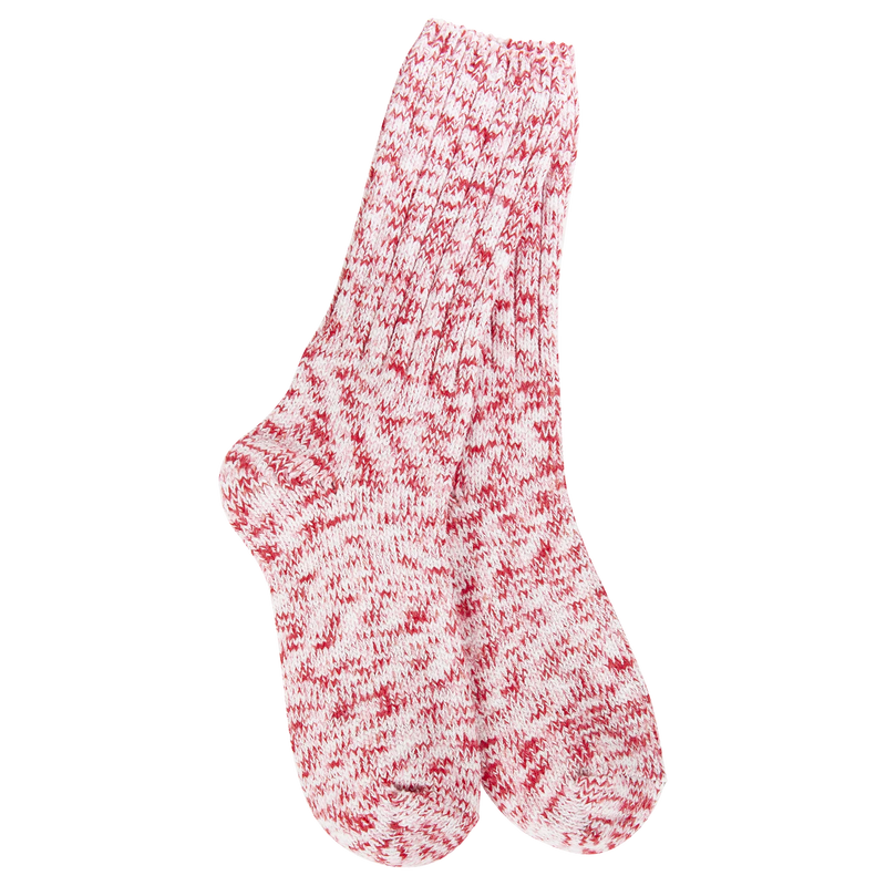 Holiday Ragg Crew Socks - Peppermint