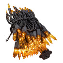 Orange Flame Mini Light String - 100 Lights - 24 Feet long - Novelty - by Gerson - view 5