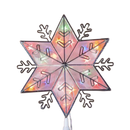 Lighted Snowflake 10" Tree Topper - Multicolor