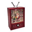 Retro TV Santa Snow Globe