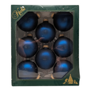 Matte Navy Blue 2 5/8" (67mm) Glass Ball Ornaments - Set of 8 - Christmas >> Ornaments >> Glass - by Christmas By Krebs