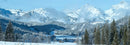 The Spooky Mountain Landscape Background - 39 x 14 inch