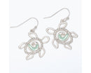 Crystal Turtle Earrings with Mint Swirl - Gift Shoppe >> Jewelry >> Earrings - by Periwinkle By Barlow