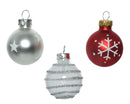 Cheerful Christmas Mix - Tube of 9 Glass Ornaments - Christmas >> Ornaments >> Glass - by Decoris