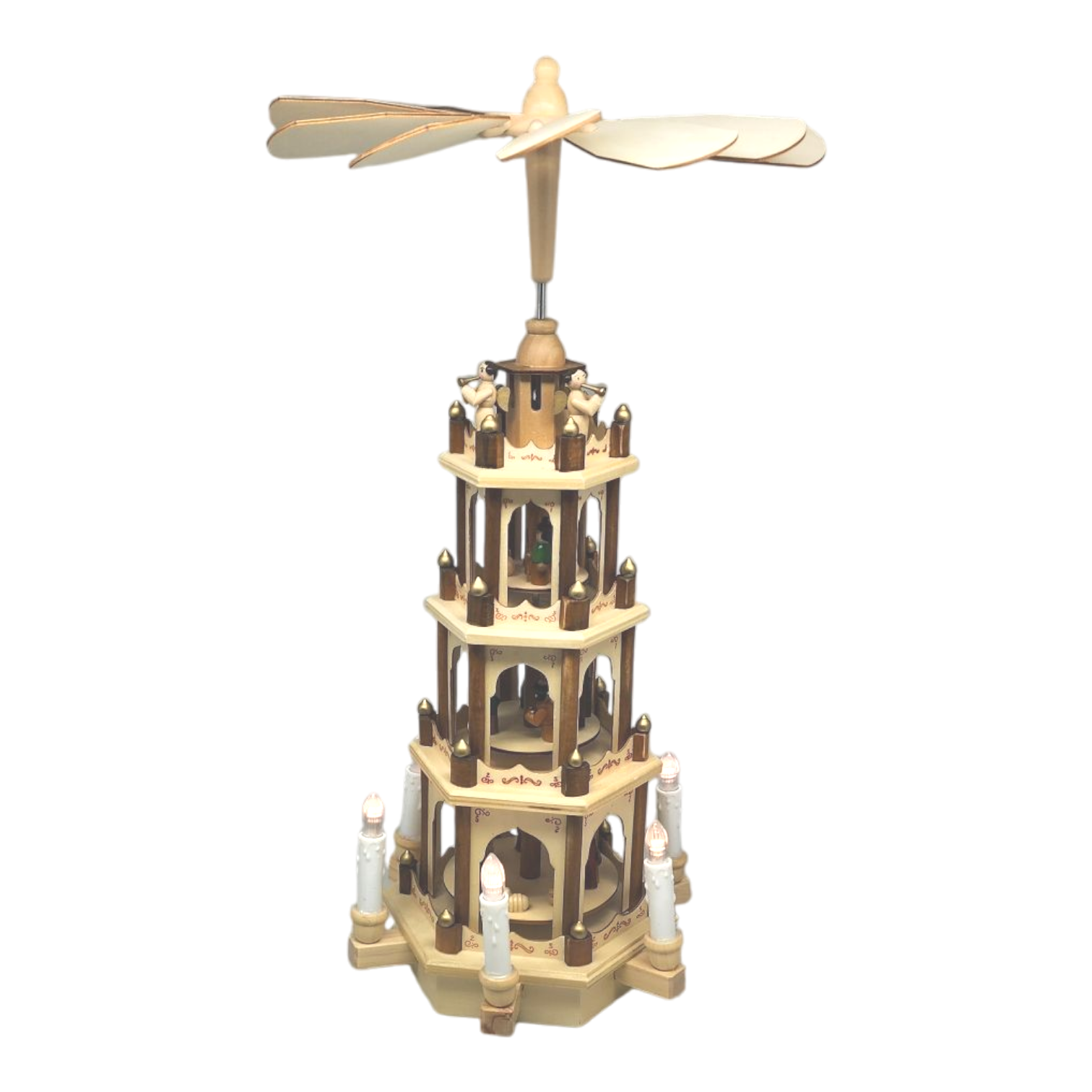 4 Tier Angel Pyramid | Country Christmas Loft – The Country Christmas Loft
