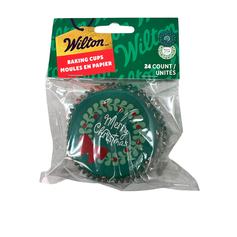 Merry Christmas  Traditional Standard Baking Cup - 24 Count