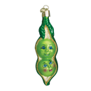 Old World Christmas Two Peas In A Pod Glass Blown Ornament
