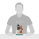 Snowman with Fox Figurine