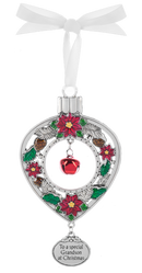 Jingle Bell Ornament - To a Special Grandson at Christmas - Metal - by Ganz