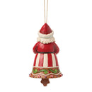 Gingerbread Santa Bell Ornament