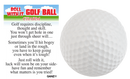Golf Ball Charm - A Symbol of Perseverance and Fun - Gift Shoppe >> Jewelry >> Charms and Worry Stones - by Ganz