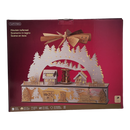 Lighted Wooden Village Scene - 18 inches wide