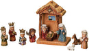 11-Piece Nativity Set with Creche Featuring Children - Christmas >> Nativity - by Roman - view 2