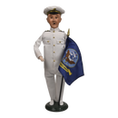 Navy Man with Flag