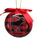 Moose Plaid 3" Ball Ornament