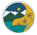 Small Flex Magnet - Yin Yang - Beach and Mountains - Gift Shoppe >> Magnets - by Sticker Cabana