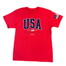 Hold Fast USA Strong Red T-Shirt - - Clothing >> T-Shirts - by Kerusso