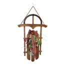 Wood Holiday Sleigh - 27 Inch - Natural