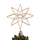 Gold Octagram Star - Tree Topper - 13 Inch