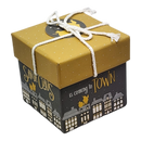 Gift Box Cube for Gift Cards - 3" x 3" - Santa Claus is Coming to Town