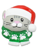 Cat with Scarf Stick On - The Country Christmas Loft