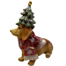 Dachshund Holiday Figurine