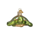 Green Sea Turtle  Glass Ornament