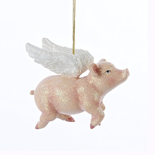 Resin Flying Pig Ornament - The Country Christmas Loft