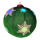 Lighted Collapsible Ball Ornament- 30 Inches in Diameter - Green