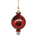 Shiny and Cute Egyptian Glass - Swirled Ball - Red - Christmas >> Ornaments >> Egyptian Glass - by Egyptian Museum