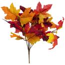 14-Inch Autumn Maple Leaf Bush - Home & Living >> Artificial Flowers - by Gerson