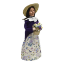 Woman with Flower Basket Caroler