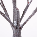 6-ft Pre-lit Slim Flocked Brown Tree with LED Lights