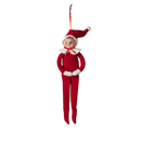 Red Felt Retro Elf Ornament - 12 Inch