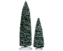 Snowy Juniper Tree, Large And Medium, Set Of 2