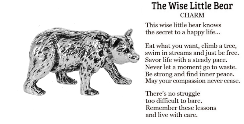 The Wise Little Bear Charm