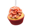 Flower Cupcake Ornaments - Light Pink With Skinny Sprinkles